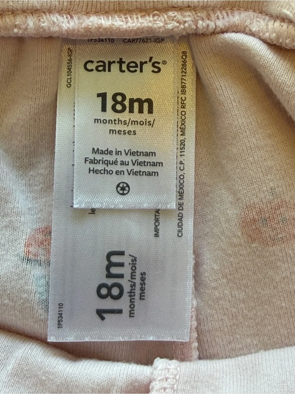 Carter's Light Pink Halloween Tulle Skirt Leggings